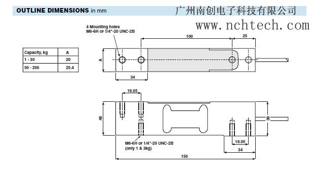 美國(guó)特迪亞1042-7kg稱重傳感器